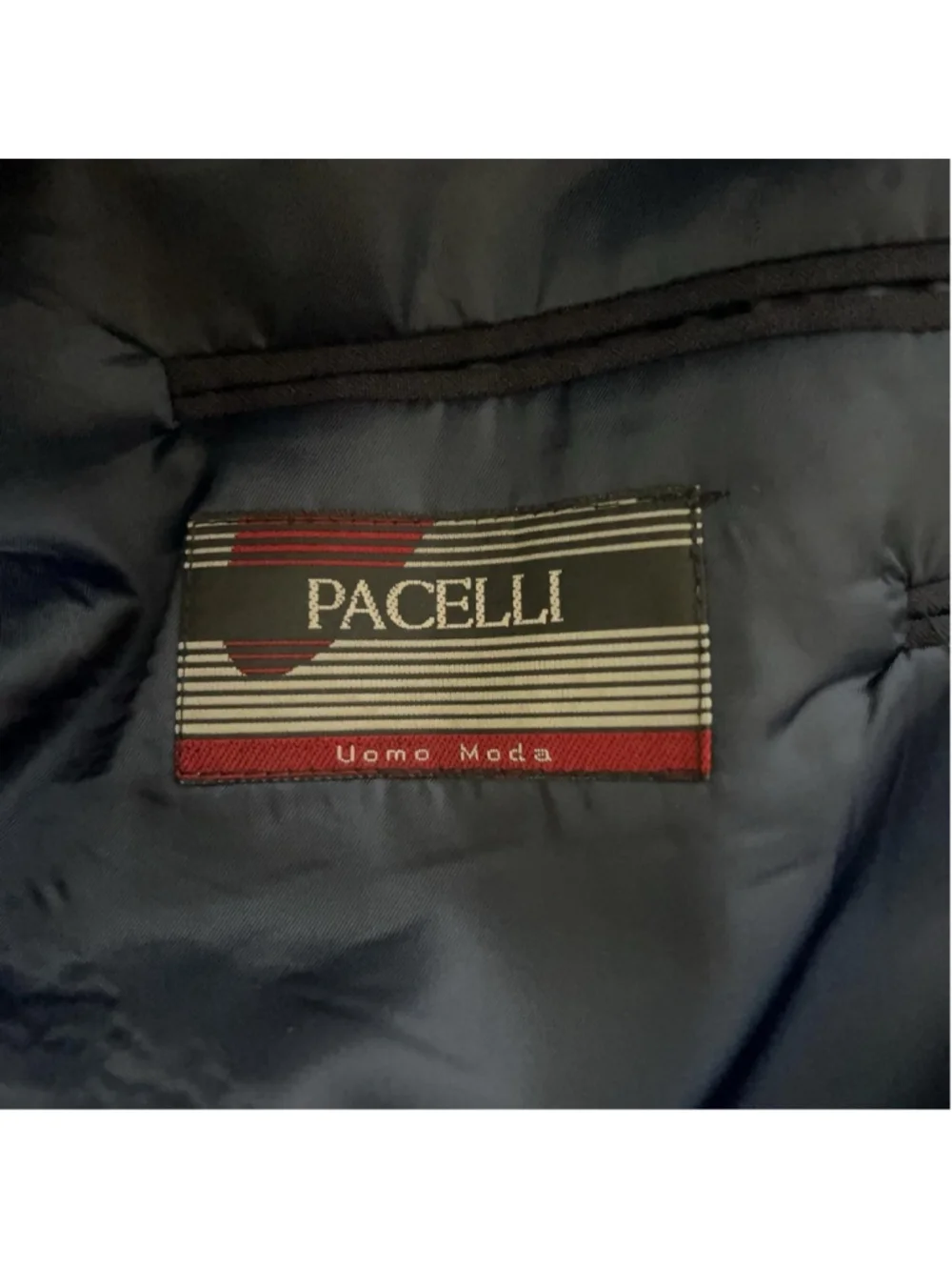 Pacelli Suit Jacket Mens 40 Blue Single Breasted Notch Lapel Formal Blazer
